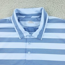 Under Armour Polo Shirt Mens XL Extra Large Blue Golf Activewear Heatgear