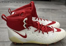 Nike Mens Force Savage Pro TD P Football Cleats White Red Size 18