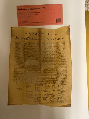 Historical Documents Co. Declaration of Independence 1776 Reproduction Vtg