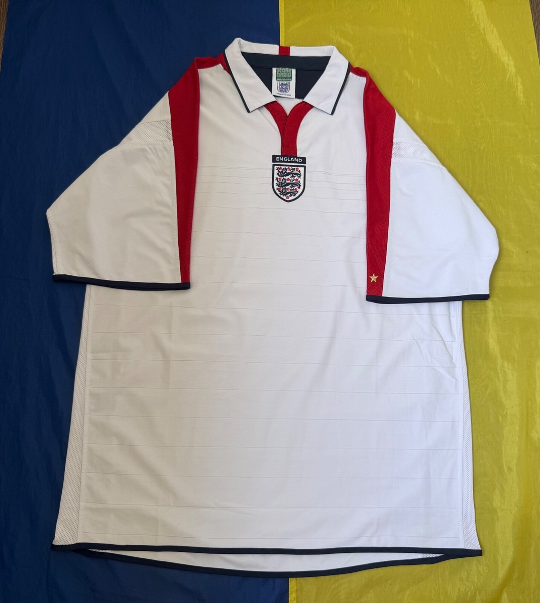 ENGLAND 2003-2005 HOME RETRO SOCCER JERSEY SCORE DRAW Sz.XL | eBay