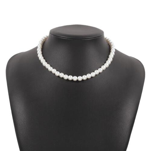 Collana girocollo elegante perle bianche da donna - gioielli alla moda festa matrimonio - Foto 4 di 29
