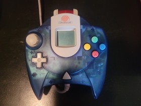 SEGA Dreamcast HKT 3020 Console w/ Blue Controller, VMU, Memory Card, Cables
