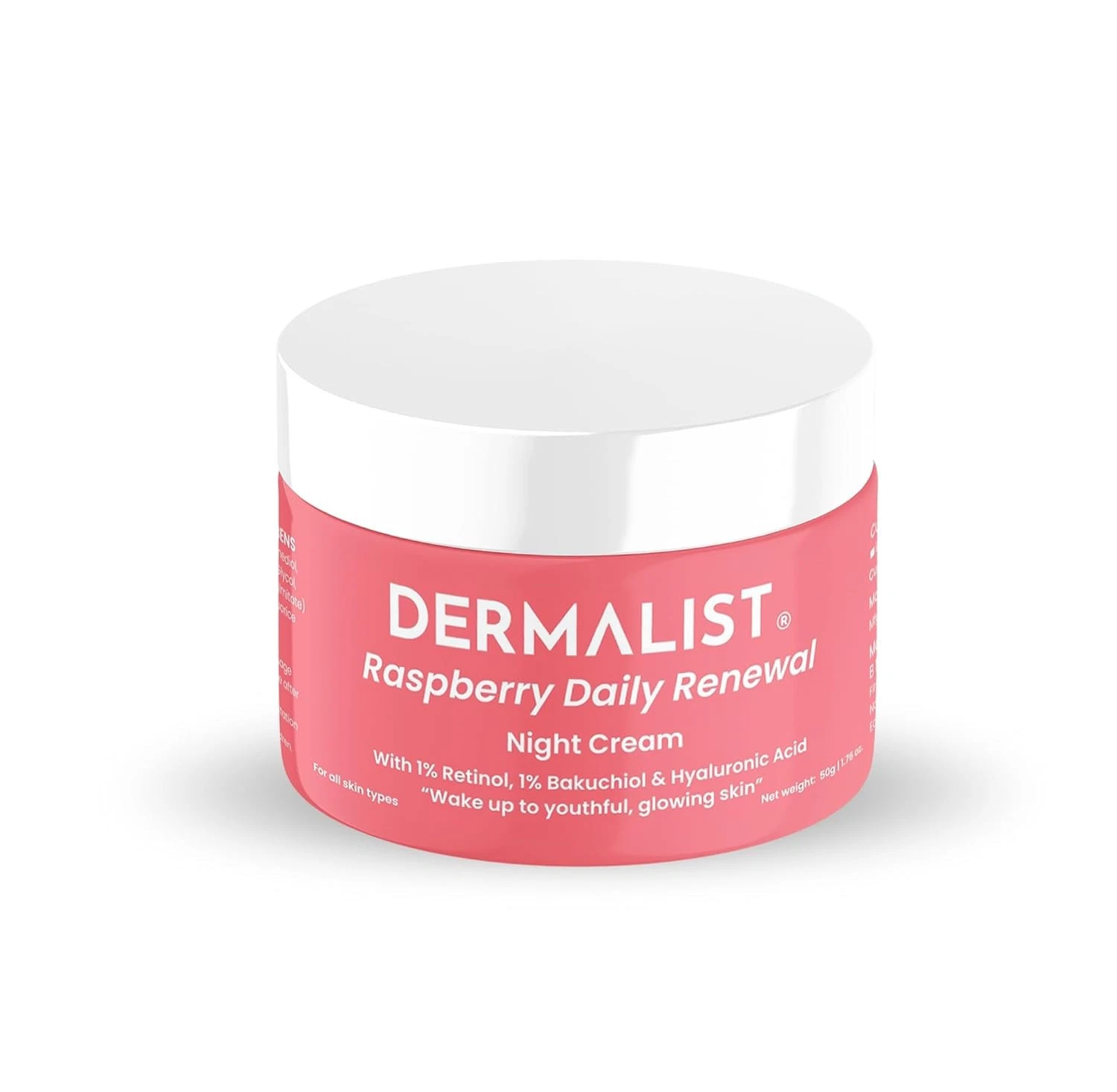 DermalistRaspberryDailyRenewal1% Retinol &1% Bakuchi Oil Anti Ageing Night cream