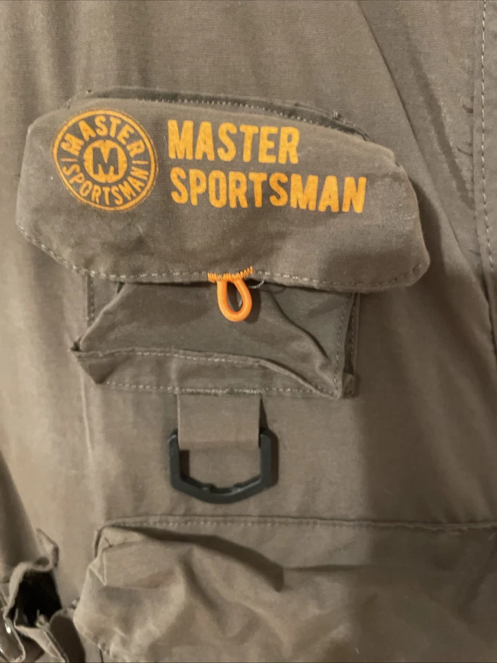 Master Sportsman Mens 27 Pockets Mesh Back Fishing Vest Adult 2XL Green - Image 3 of 4