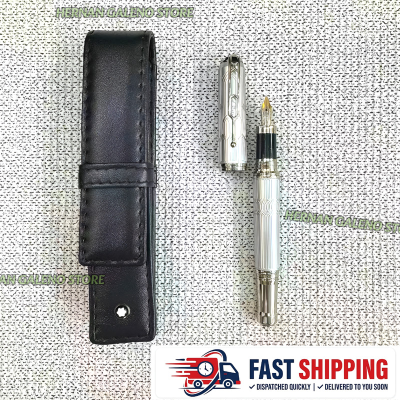 BID NOW MB Victor Hugo Writers Edition Fountain Pen Gift Pouch