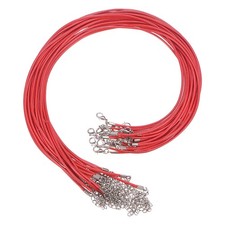 20Pcs Waxed Necklace Cord Bulk Red 2mm Dia 18" Necklace String Rope