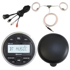 JBL PRV-175 Bluetooth Gauge Style Receiver With Cover, USB/AUX Adapter, Antenna