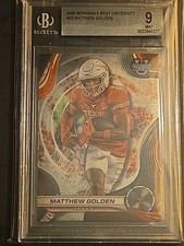 2024 Matthew Golden Bowman's Best University #48 Beckett 9