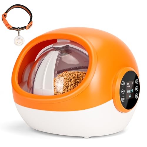 Alimentador automático para gatos ITEFDTUTNE RFID (2024 actualizado), microchip con etiqueta de cuello
