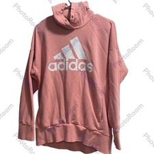 Women's Adidas Pink Hooded Sweatshirt size Medium