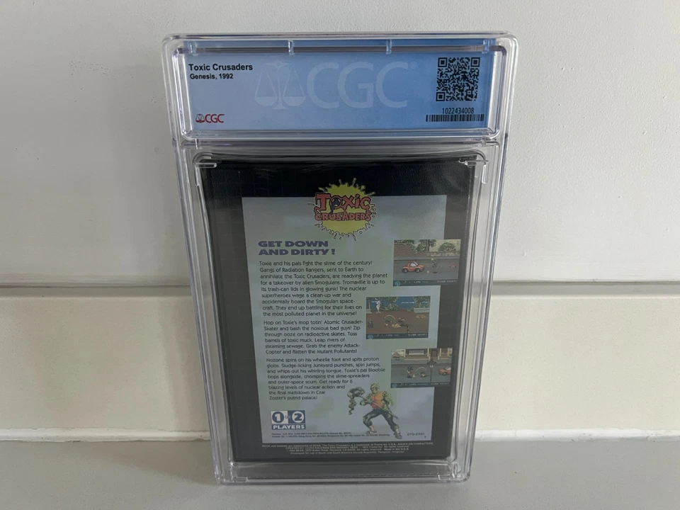 Toxic Crusaders (Sega Genesis) CGC 9.8 A New Sealed Graded WATA VGA 1st Print - Image 2 of 4