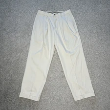 Vintage Dockers Pants Men's 32X30 (Tag 34x30) Khakis Cotton Straight Leg Casual