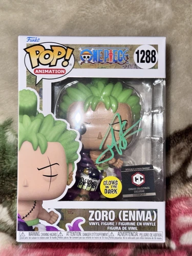 Funko Pop! Vinyl: One Piece - Zoro (Enma) CC GITD Signed By Mackenyu! PSA CERT