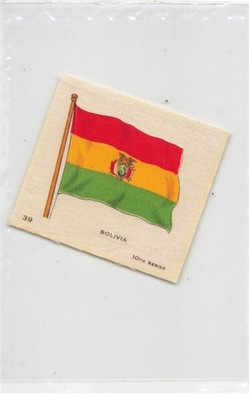 MIKIKP10-013 STOFFCHROMOS FLAGGE BOLIVIEN 10TH SERIES 39