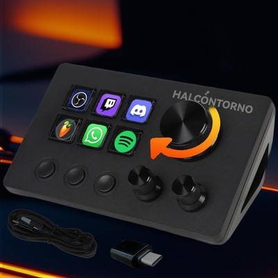 Stream Dock - Mirabox Steamdeck for PC Mac, Wired Live Streaming Controller f...