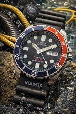 💚 Citizen NY2300-09G  Diver Miyota Automatico 200 M Pepsi 