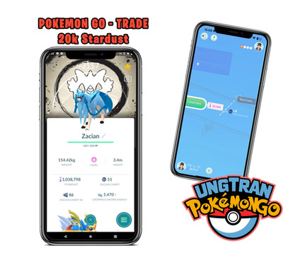   Shiny Zacian Back-ground LG GoFest 2026 | Registered Tr de 20K Dust  