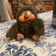 Sekiguchi Monchhichi Brown Stuffed Monkey Plu...