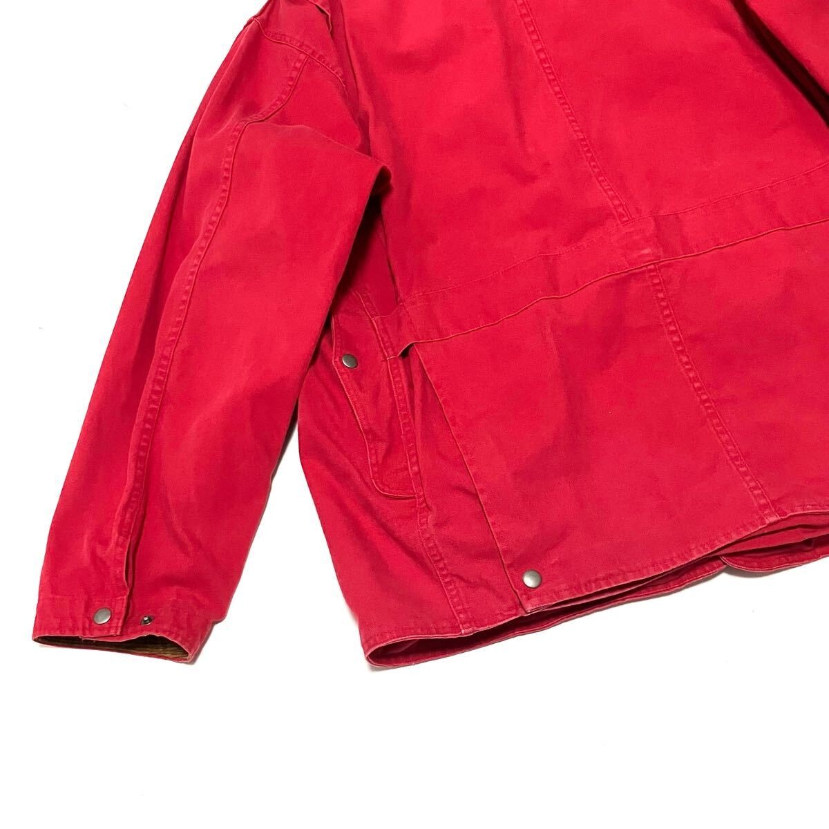 Polo Ralph Lauren 90s Canvas Hunting Jacket Red L 70x58x80cm japan used item thumbnail 7