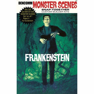 #ad #ad Atlantis 1 13 Monster Scenes Frankenstein Figure Snap Together Model Kit D633 $22.99