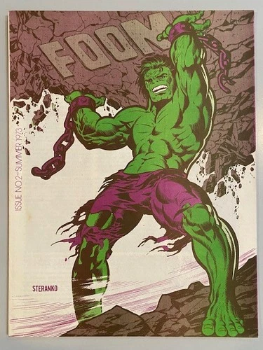 FOOM #2 VINTAGE BRONZE AGE MARVEL FAN MAGAZINE 1973 NM- WOLVERINE PROTOTYPE