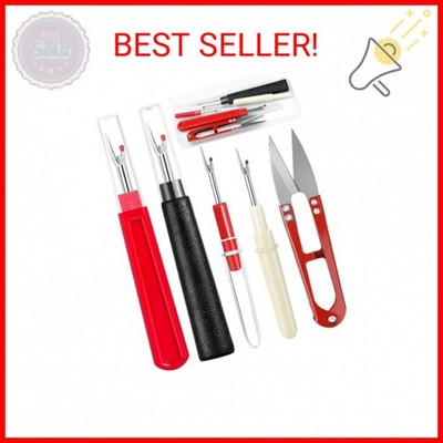 FIVEIZERO Seam Rippers for Sewing   2 Big and 2 Small Stitch Remover Tools, Thre