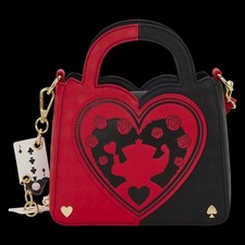 Bolso Bandolera Loungefly Alicia en el País de las Maravillas Exclusivo Reina de Corazones