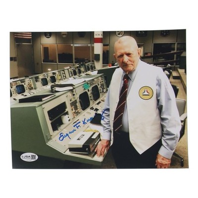GENE KRANZ FLIGHT DIRECTOR APOLLO NASA HAND SIGNED 8x10 PHOTO JSA COA
