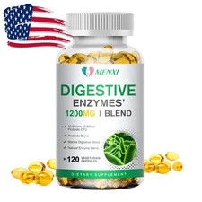 Digestive Enzymes Prebiotic  Probiotics Constipation Bloating Relief 120 Caps