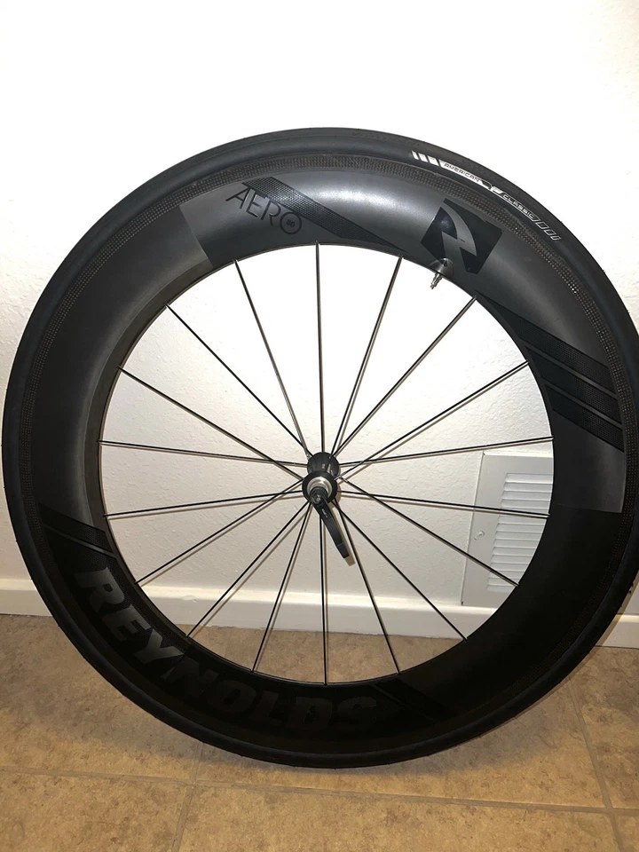 Juego de ruedas de freno de llanta sin cámara Reynolds Aero80 etiqueta negra 11 velocidades Foto 2 de 4