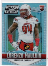 2015 Prizm Draft Picks Silver #214 Lorenzo Mauldin Louisville Cardinals RC zz