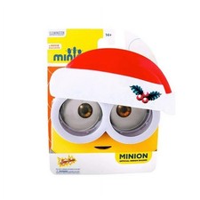 NEW SunStashes Adult Costume Minions Goggles Glasses with Santa Hat