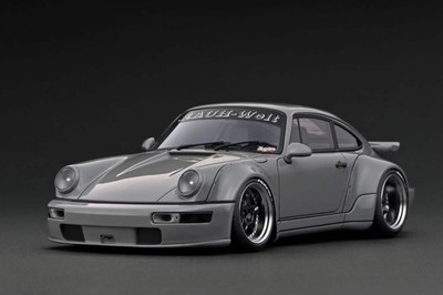 Ignition-Model Porsche 911 964 RWB w/ Whale Tail, Gray (John Sibal) 1:18 IG3634