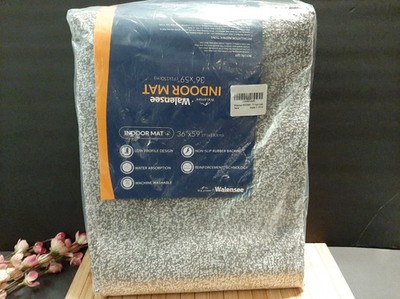 Walensee Indoor Doormat, Front Door Entrance Mat ( Grey ) Machine Washable 36x59