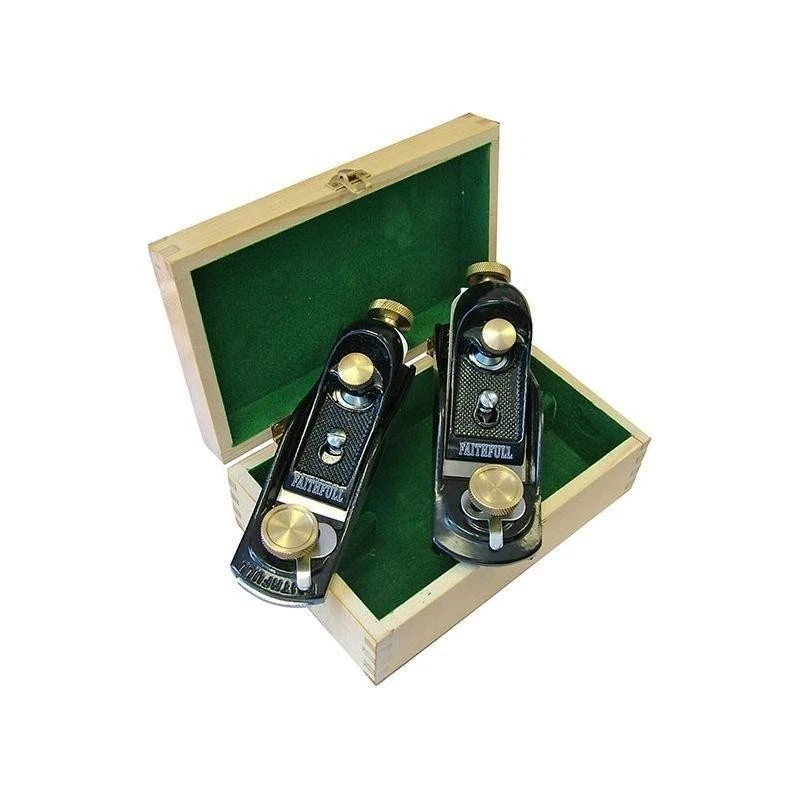 Faithfull No.9 1/2 & No.60 1/2 Block Planes in Wooden Box - Image 1 of 1