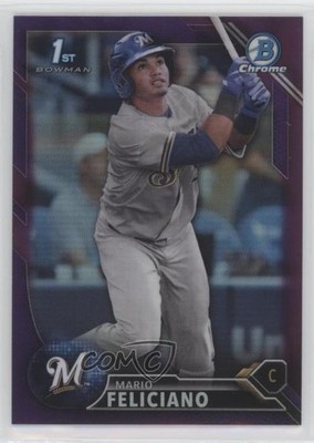 2016 Bowman Draft Chrome Picks Purple Refractor /250 Mario Feliciano #BDC-48 7qg
