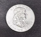 1962 P Franklin Half Dollar Proof 90% Silver Gem BU Deep Cameo FBL Strong Strike