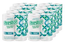 Presto! Flex-a-Size Paper Towels 16 Rolls x 128 Sheets - Family Pack