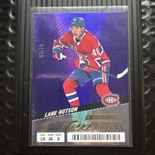 2024-25 UD Credentials Lane Hutson Debut Ticket Access Purple RC Canadiens /10