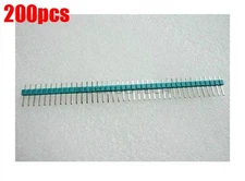 200Pcs Green 1X40PIN 2.54MM Strip Multicolor Single Row Pin Header Male Ic Ne co
