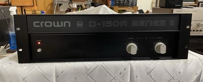 Crown D-150A II  Stereo Power Amplifier w/Original Box Store Demo