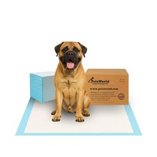 PETSWORLD 2XL Puppy Pads, 28x44 Inch, 100 Count Ultra-Absorbent, Leak-Proof ...