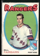 1971-72 O-Pee-Chee Bill Fairbairn RC #215 New York Rangers VG