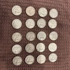 Roll of 20 Franklin silver 1/2 dollars