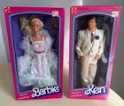 Vintage Mattel 1983 CRYSTAL Barbie Doll #4598/Ken Doll #4898 Mint In Great Boxes