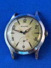 Vintage Belforte Swiss Made Manual Wind 11A 1 Mens Watch, Project: Parts/Repair