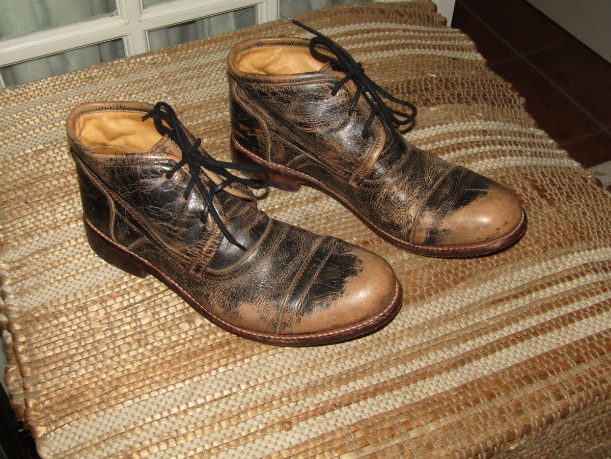 FAUX Leather Distressed Men\'s Boots 7.5 MEN main image 3