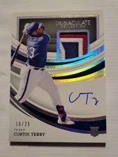 2022 Immaculate RC Patch Auto /25 Curtis Terry
