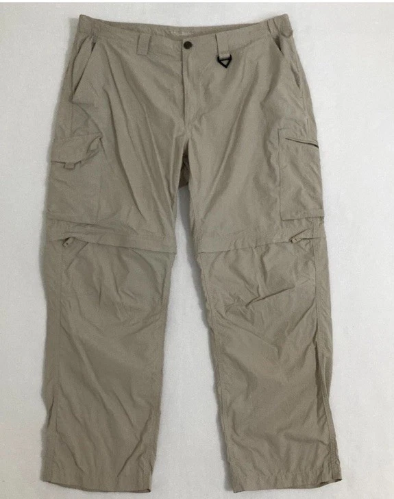 Columbia PFG Convertible Pants Mens 40x30 Omni-Wick Hiking Outdoor Palm Peak