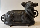 Vintage Antique Griswold 2 Pc Cast Iron Lamb Cake Mold # 866 - 921 & 922